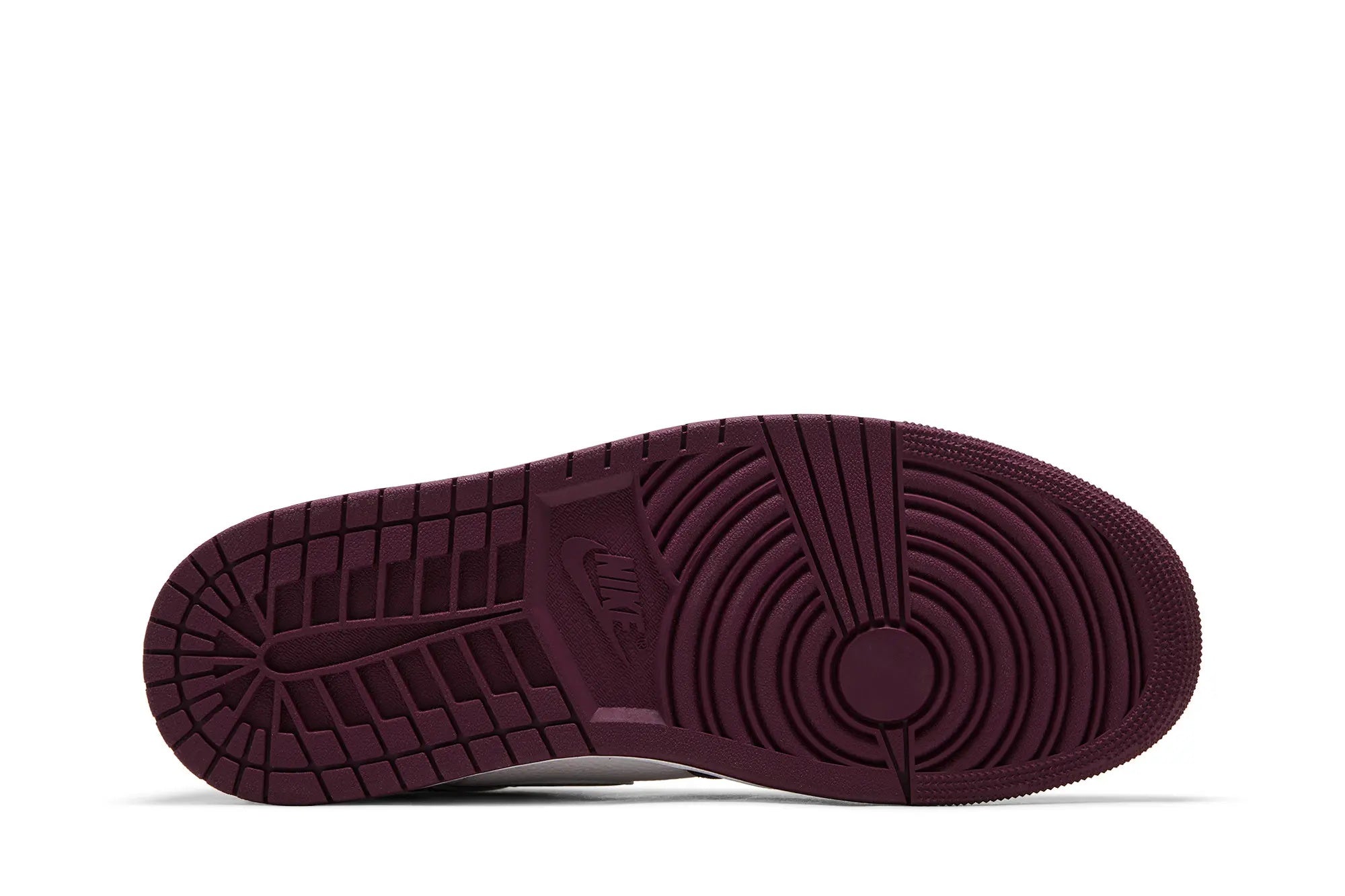 Jordan 1 Retro High OG Bordeaux - Iconic Leather Sneaker with Metallic Silver