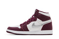 Jordan 1 Retro High OG Bordeaux - Iconic Leather Sneaker with Metallic Silver