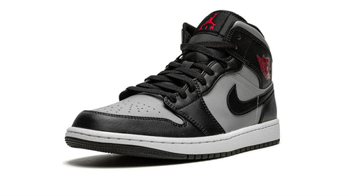 Air Jordan 1 Mid Shadow Red - Classic Two-Tone Basketball Sneaker