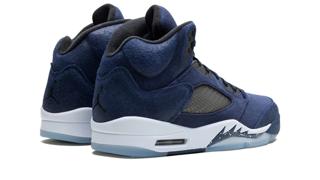 Air Jordan 5 Retro Midnight Navy - Classic Basketball Shoe with Georgetown-Inspired Colorway