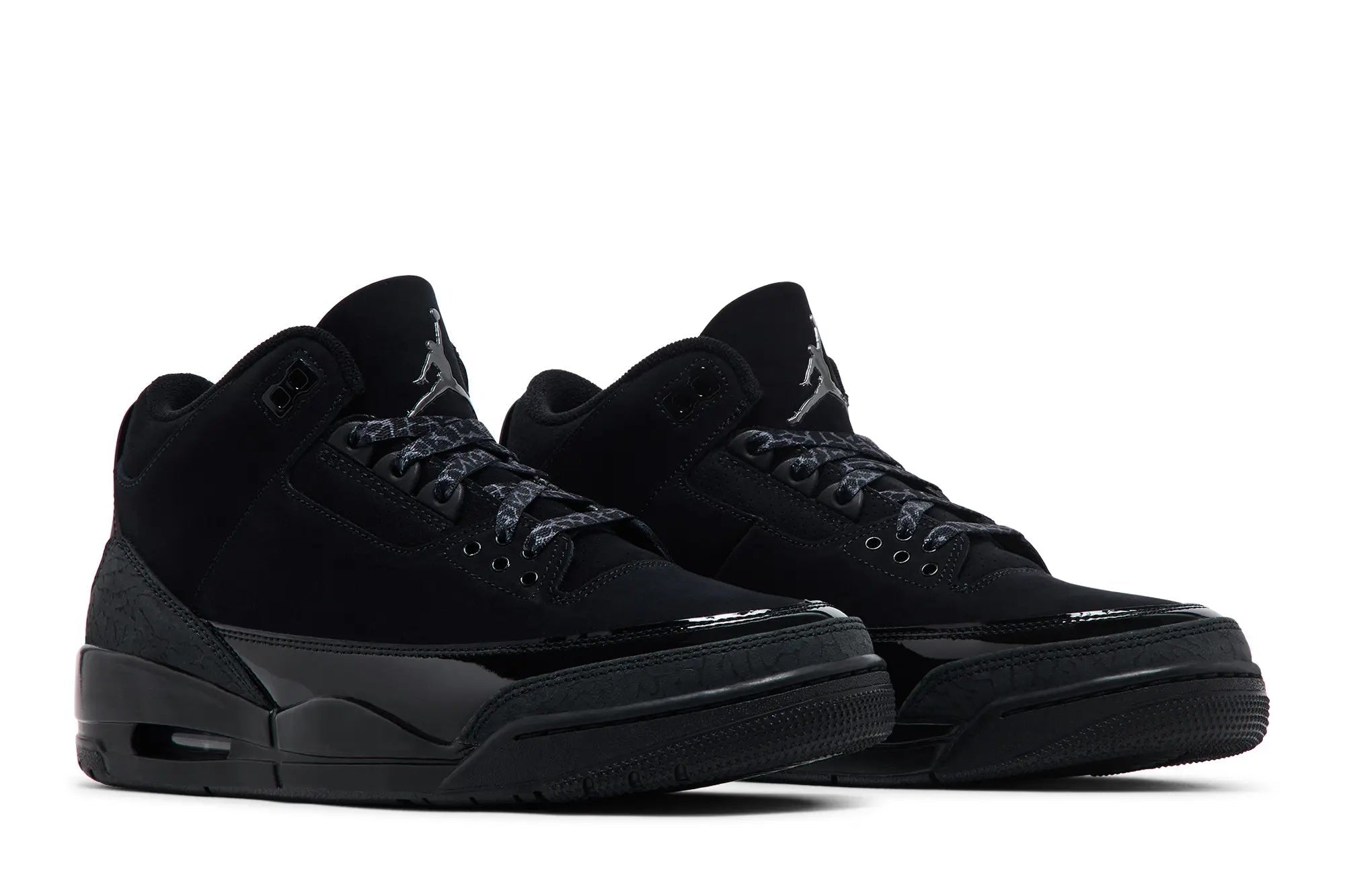 Air Jordan 3 Retro 'Black Cat' 2025 - Classic Black Nubuck Basketball Sneaker
