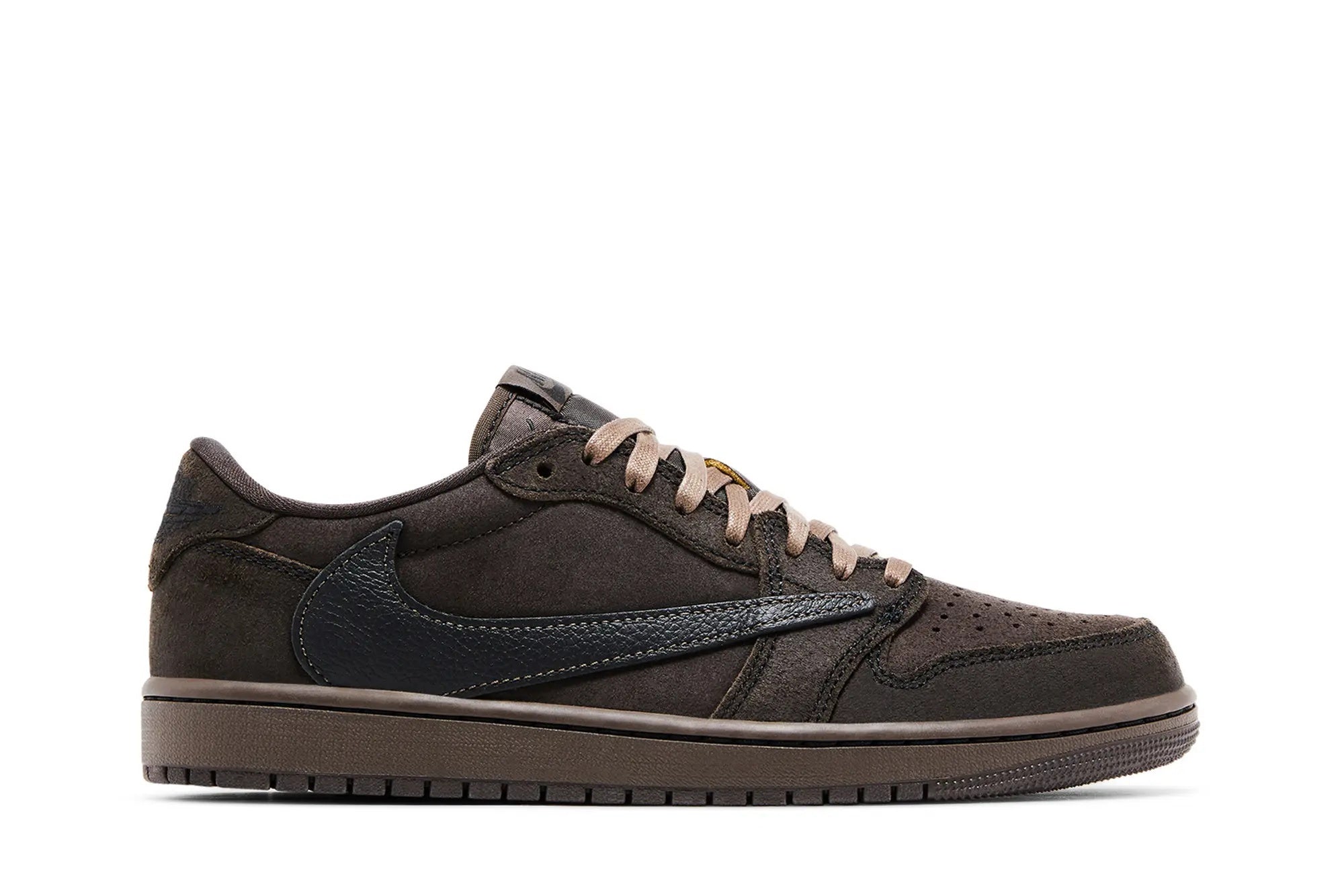 Travis Scott x Air Jordan 1 Low OG SP 'Velvet Brown' - Reverse Swoosh Cactus Jack