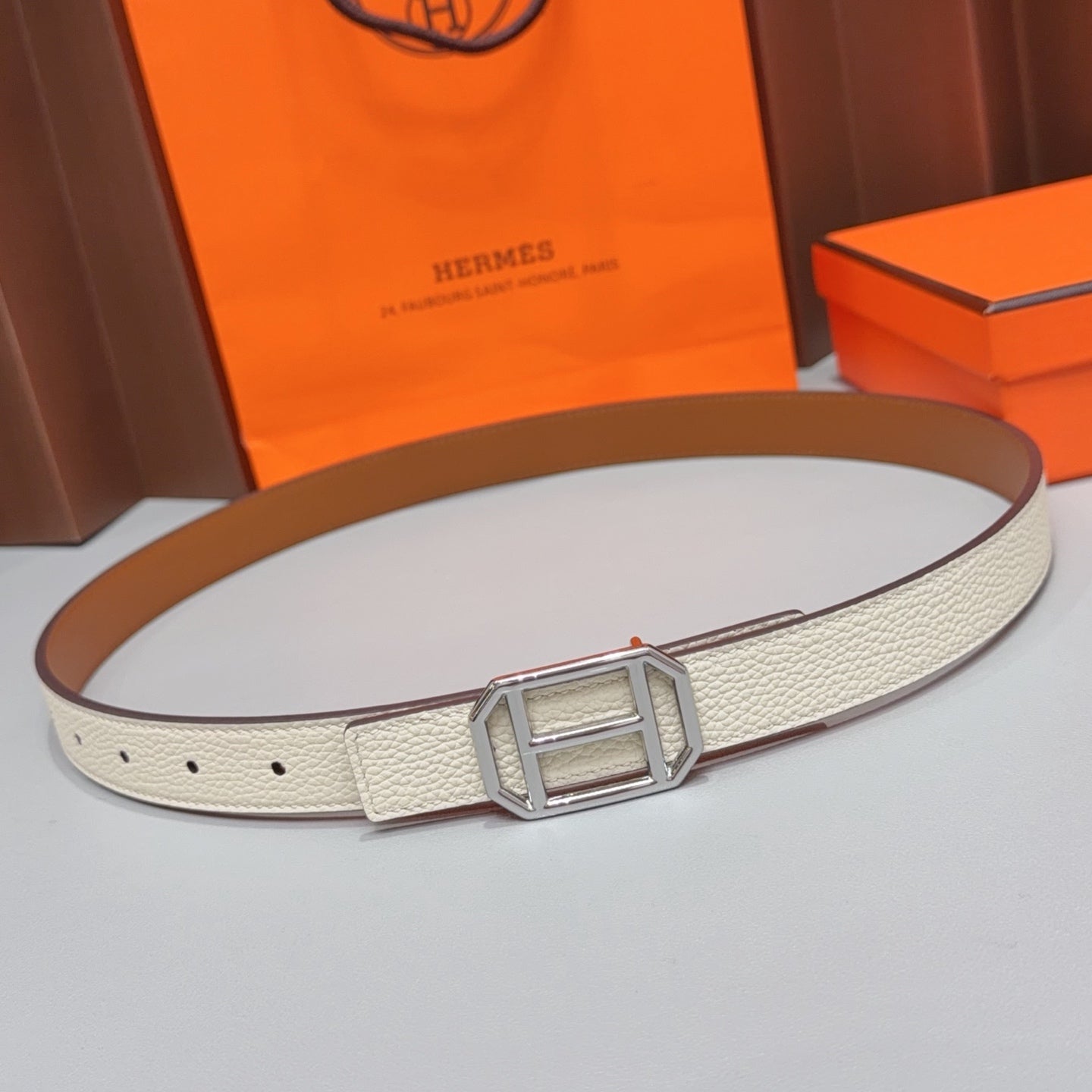 HM Reversible 2.5cm Belt Leather 212400