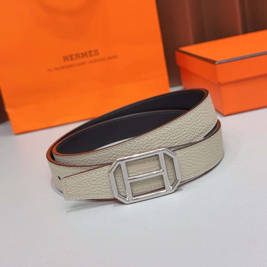 HM Reversible H Buckle 2.5cm Belt Leather 212411